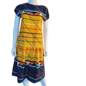 Vintage Carlisle Skirt (6) Top (4) Silk Yellow Nautical Theme